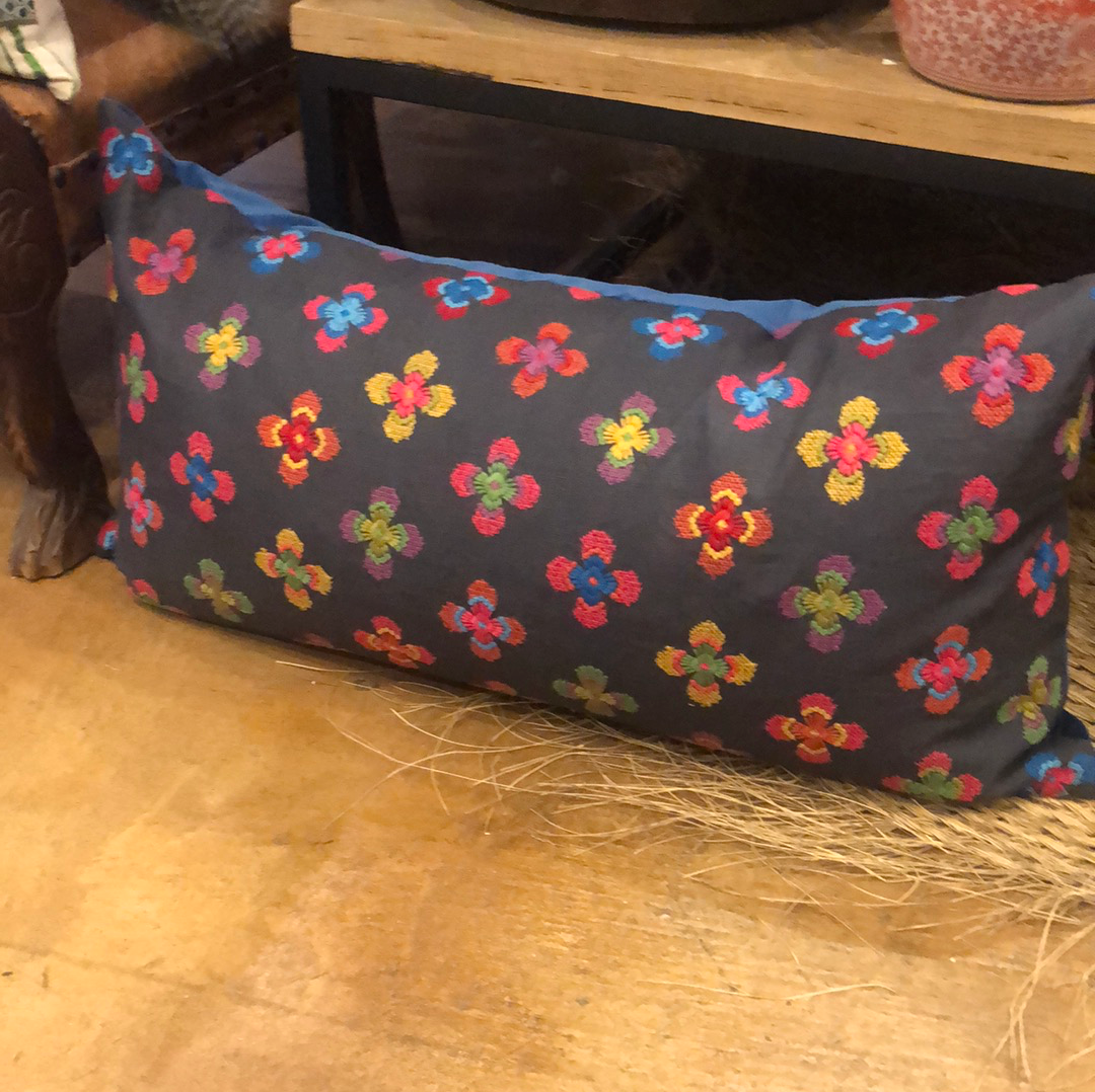 Designer Fabric Lumbar Pillow - 17 x 34