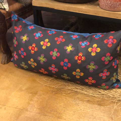 Designer Fabric Lumbar Pillow - 17 x 34