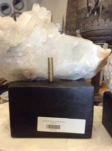 Quartz Cluster on geode display